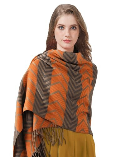 Zion Praiser Women's Winter Scarf Fashion Pashmina Shawls and Wraps Soft Warm Long Large Scarf - 2