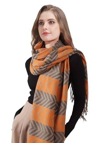 Zion Praiser Women's Winter Scarf Fashion Pashmina Shawls and Wraps Soft Warm Long Large Scarf - 3