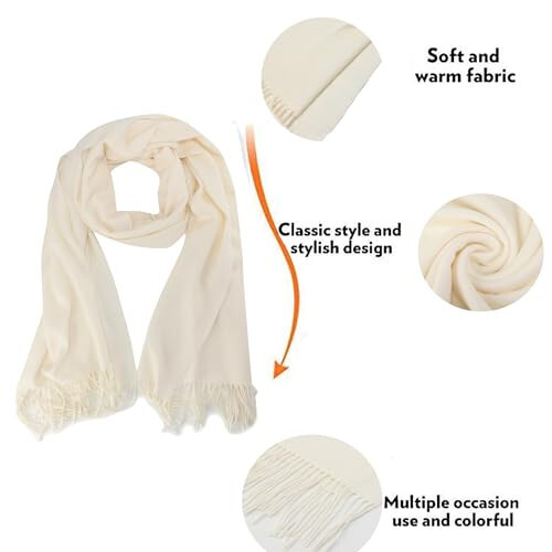 Zion Praiser Women's Winter Scarf Fashion Pashmina Shawls and Wraps Soft Warm Long Large Scarf - 5