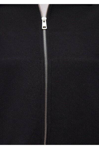 Zippered Black Sweatshirt 1S10154-900 - 24