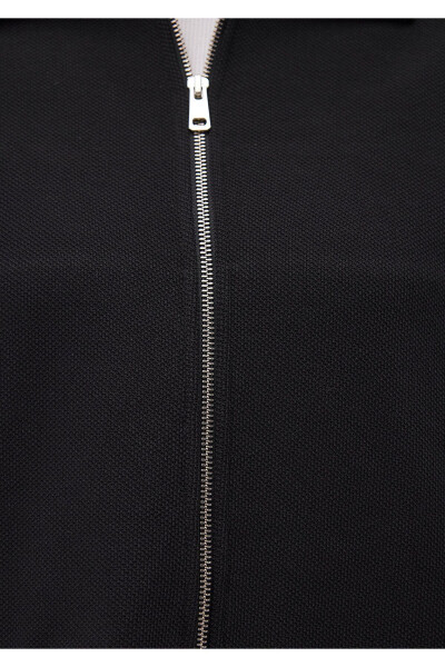 Zippered Black Sweatshirt 1S10154-900 - 12