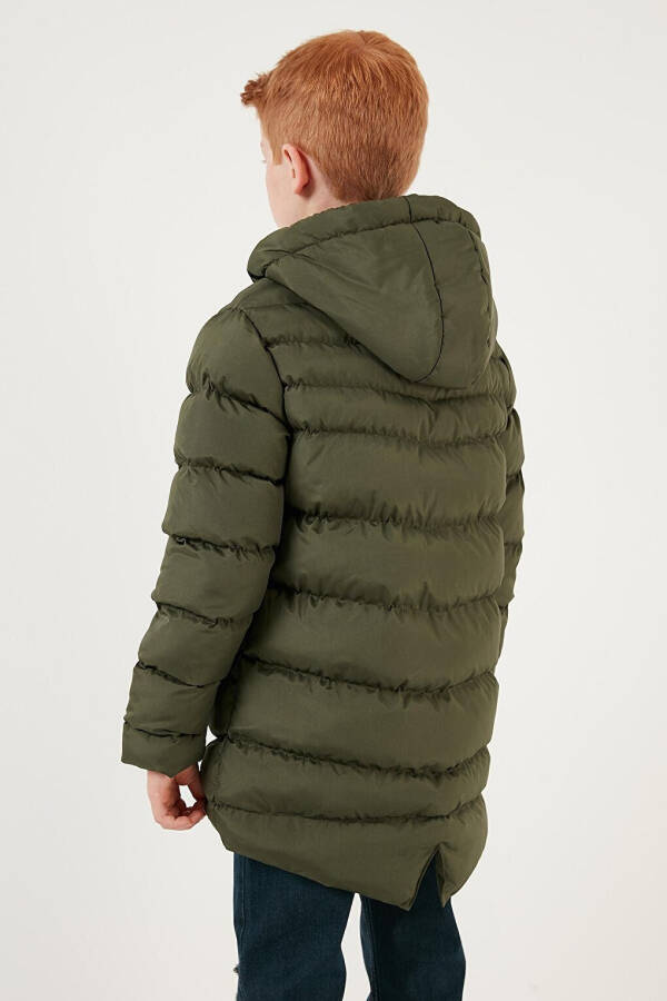 Zippered Pocket Hooded Puffer Jacket 6492324 - 11