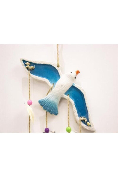 Zisayt Flying Seagull Seashell, Beaded, Decorative Accessory Wall Decor, Balcony Decor, Garden Decor - 6