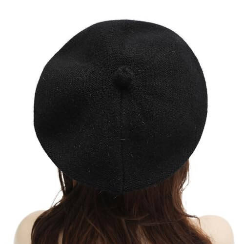 ZLYC Women Winter Berets Hat French Cashmere Warm Artist Classic Print Hat - 3