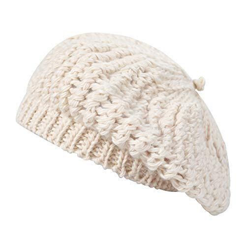 ZLYC Women Wool French Beret Hat for Women Winter Knitted Berets Artist Cap - 5