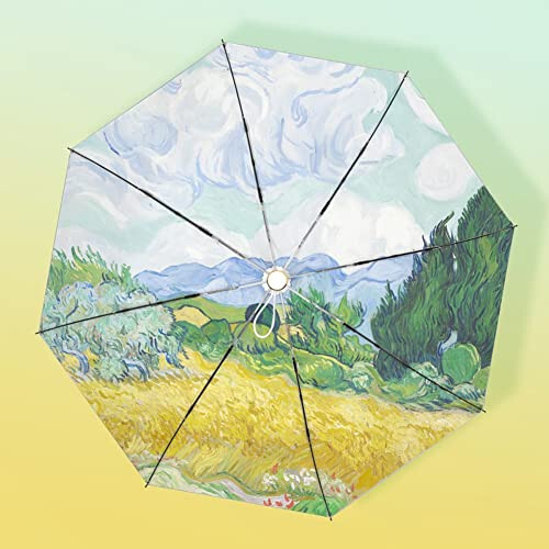 ZYUHARPER Umbrella Female Summer Compact Three-fold Sun Umbrella for Rain or Shine - 3